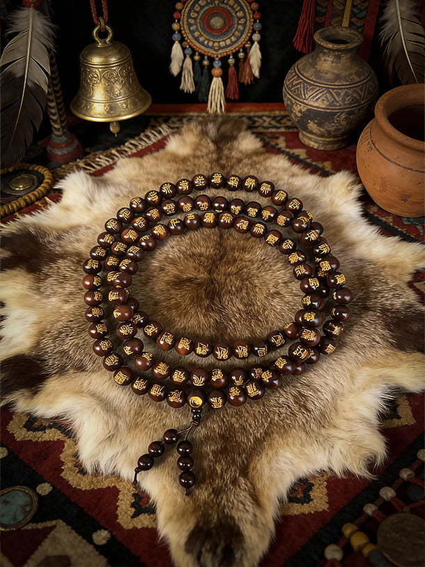 108 Jadeized Jujube Strand: Ritual Beads for Wood-Favored Fortune